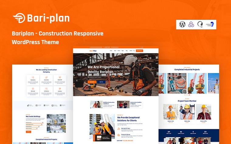 Bariplan - Responsive Building Company WordPress Theme