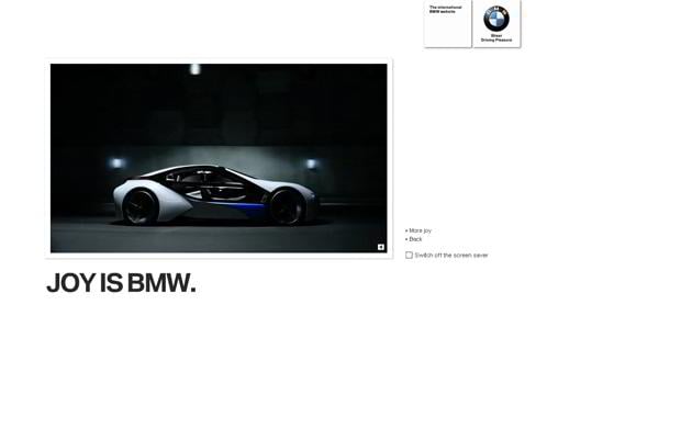 car website design - BMW