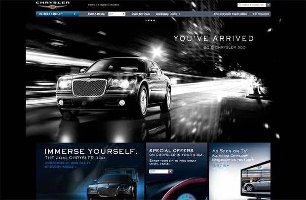car web design - Chrysler