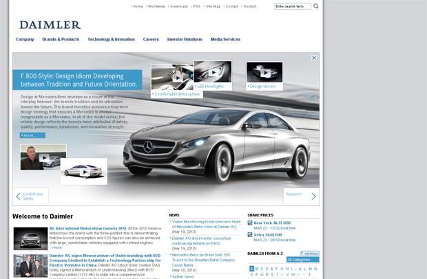car web design - Daimler