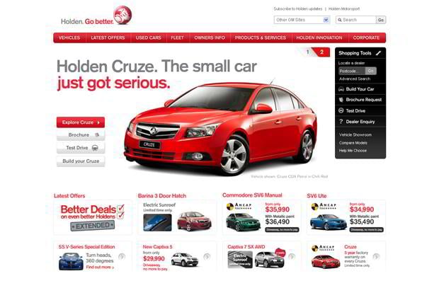 car web design - Holden