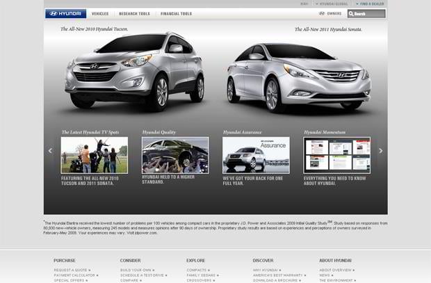 car web design - Hyundai