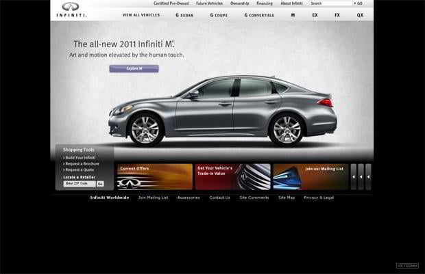 car website design - Infiniti