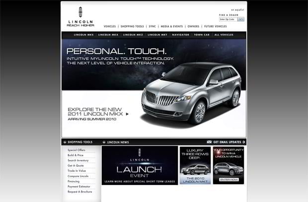 car website - Lincoln
