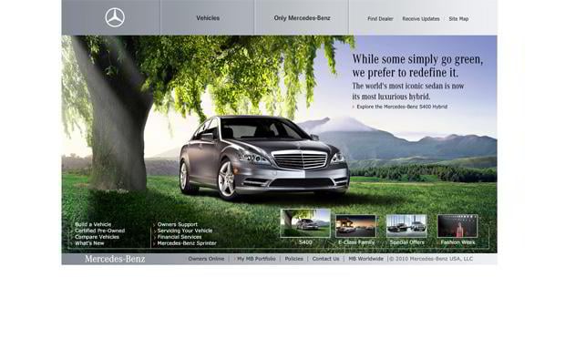 car website design - MBusa