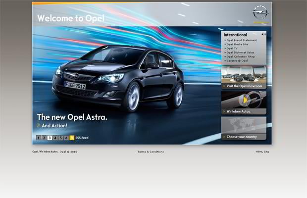 car web design - Opel