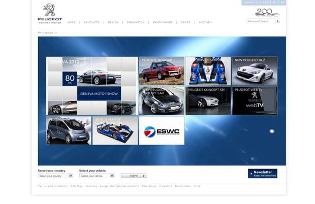 car web theme - Peugeot