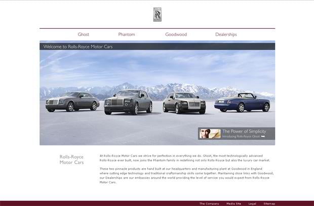 car web design - Rolls-Royce