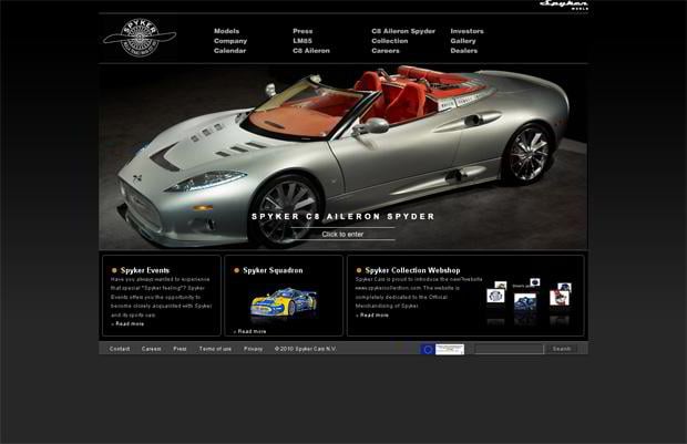 汽车网页设计- Spykercars
