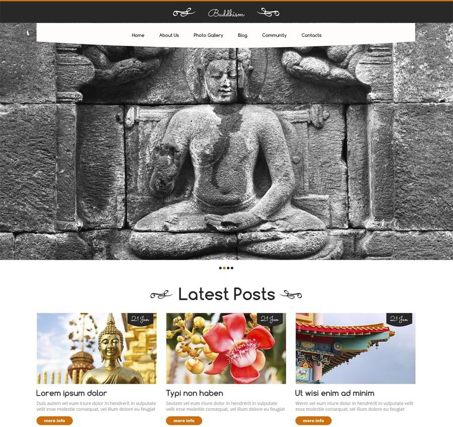 Buddhist Responsive WordPress Theme