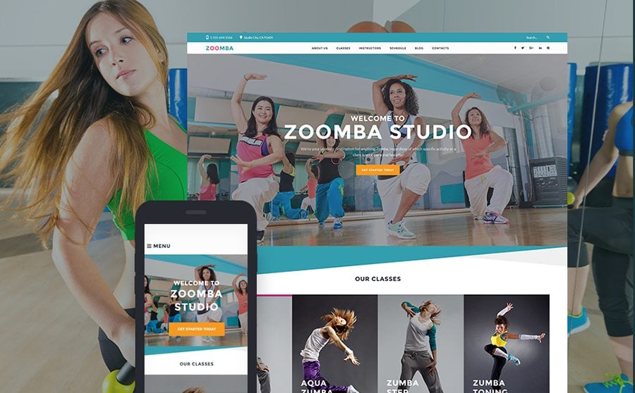 Zoomba - Zoomba舞蹈工作室WordPress主题