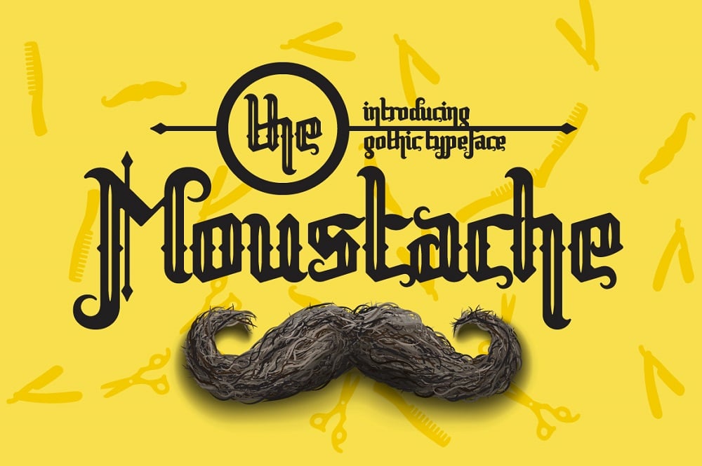 Moustache Trendy fonts
