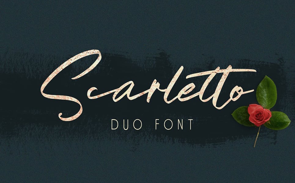Scarletto Signature Duo Trendy fonts