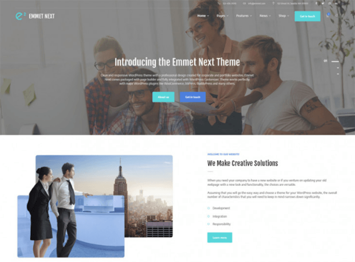 Emmet Next - Multipurpose Business WordPress Theme