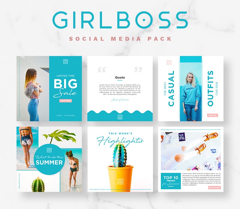 Girlboss Social Media Pack Bundle