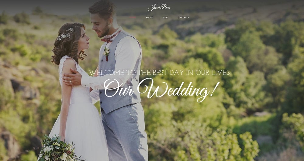 Jen + Ben - Wedding Planner Elementor WordPress Theme
