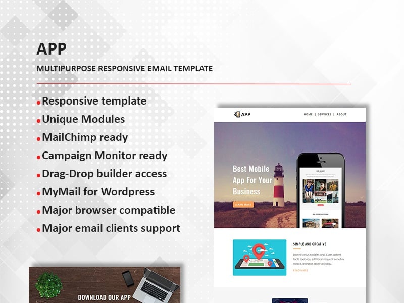 APP - Multipurpose Responsive Newsletter Template