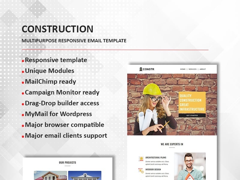 Construction - Multipurpose Responsive Newsletter Template
