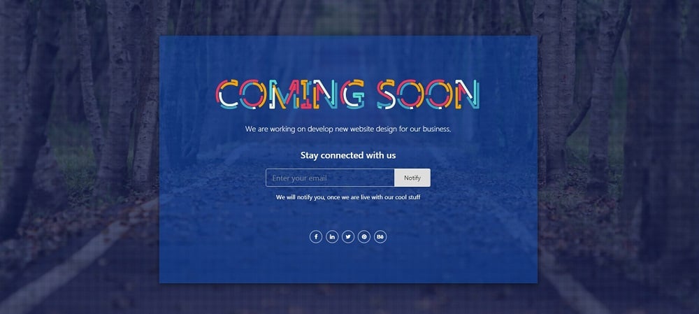 Max Coming Soon Page - Bootstrap 4 Responsive HTML Specialty Page