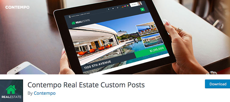 Contempo Real Estate Custom Posts.