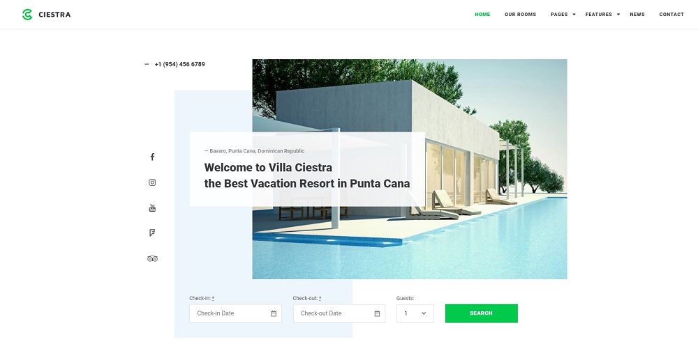 Ciesta - Resort WordPress Theme