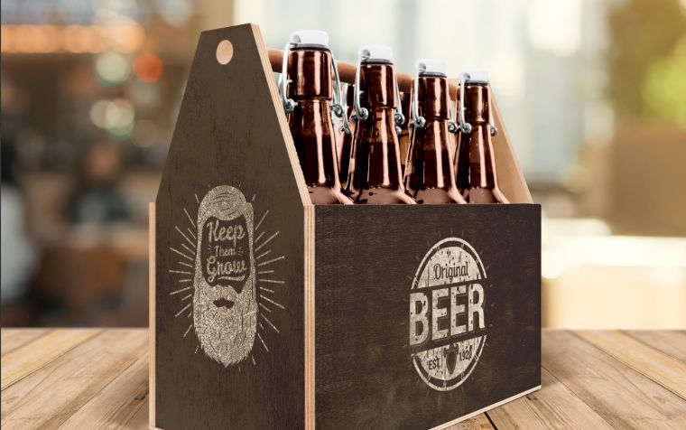 Craft Beer Box Product Mockup