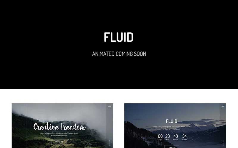 fluid-animated-coming-soon-template