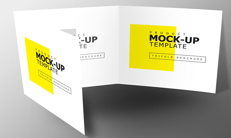 Square Trifold product mockup