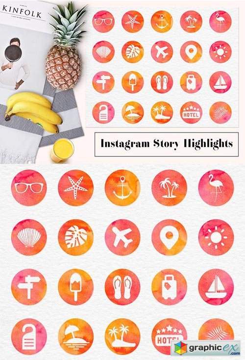 Insta story icons.
