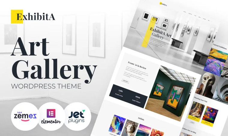 ExhibitA - Art Gallery WordPress Theme