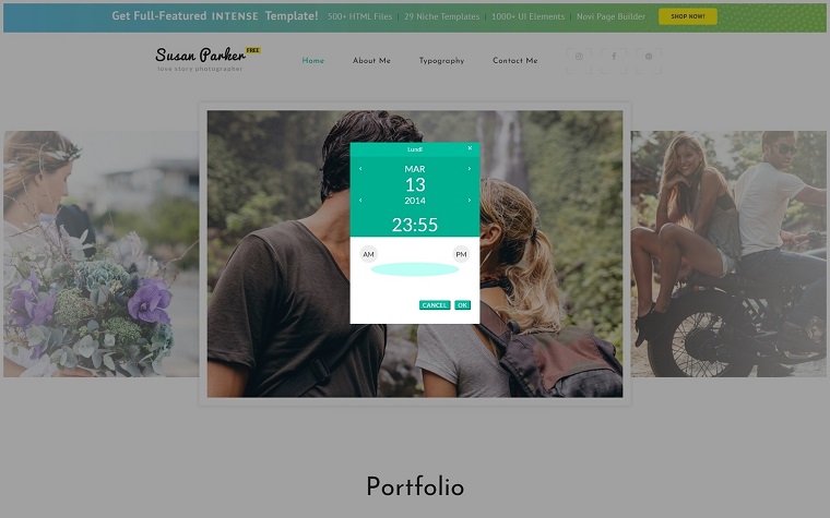 Free Responsive HTML5 Theme for Photo Site Website Template.