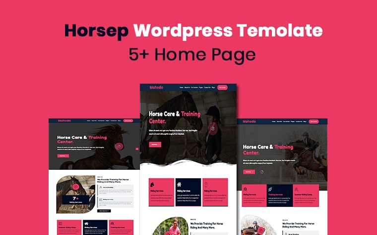 Horsep - Equestrian and Horse Riding, Racing WordPress Theme.