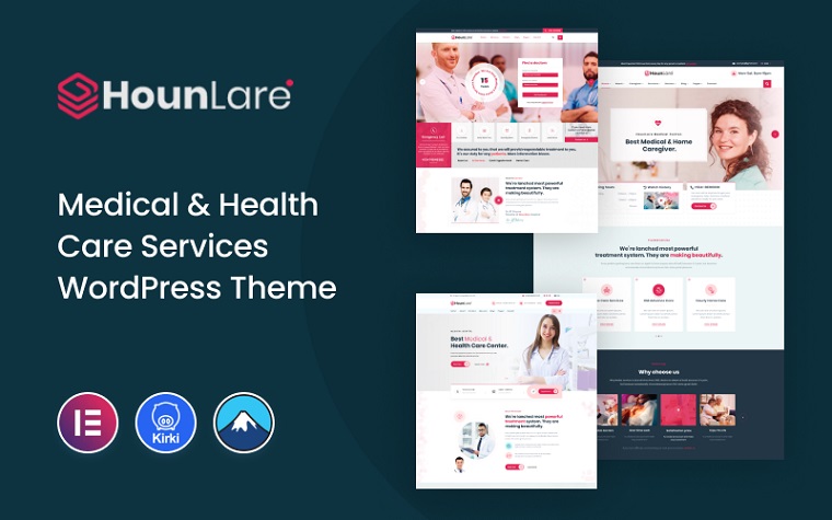 Hounlare -医疗 & 健康护理服务WordPress主题.