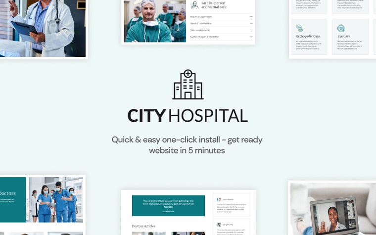 城市医院-医疗保健WordPress主题.