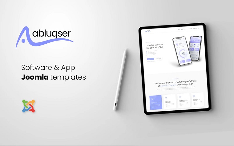Abluqser - Software And App Joomla 4 Templates.