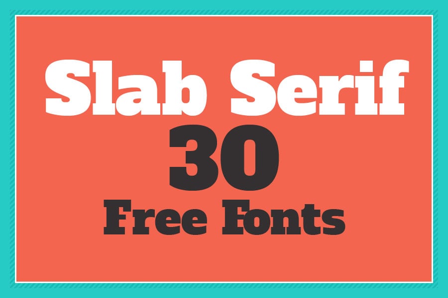 free slab serif fonts