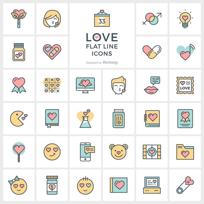1love-flat-vector-line-icons-preview