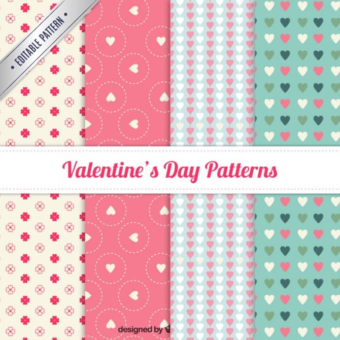 34Lovely-valentine-day-pattern-collection-Free-Vector-By-freepik