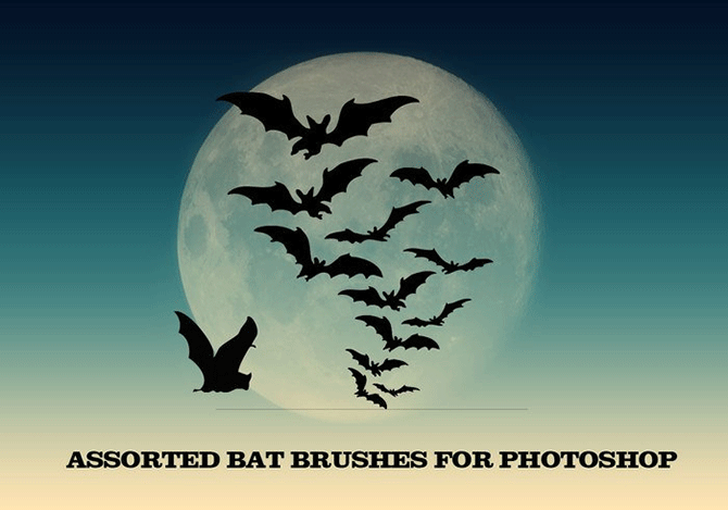 10-Simple-Vampire-Bats-Brushes-Halloween