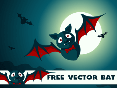Free-Cartoon-Vector-Bat-Video-Speedart-by-pixaroma