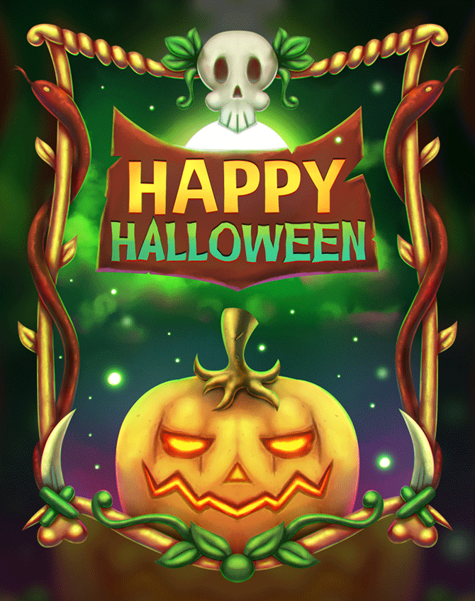 Free-Halloween-Illustration-Digital-Painting-Speedart