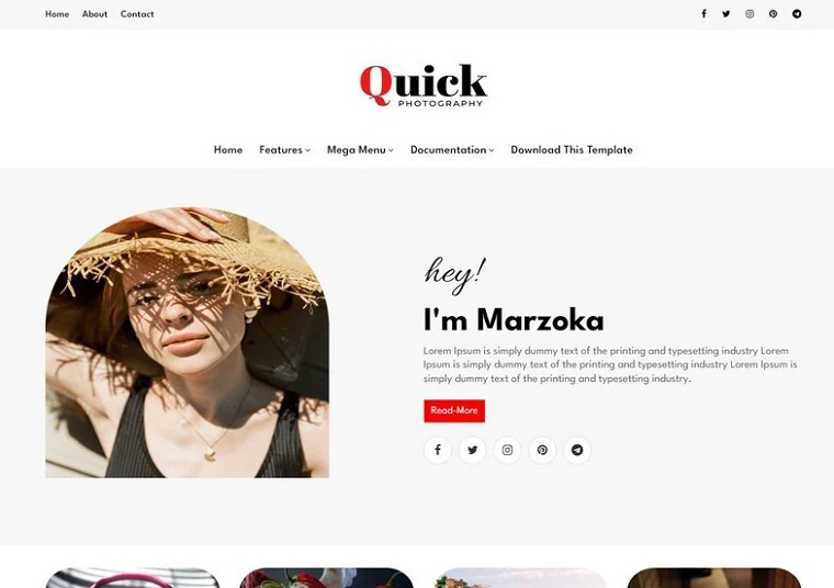 Quick Blogger Template.