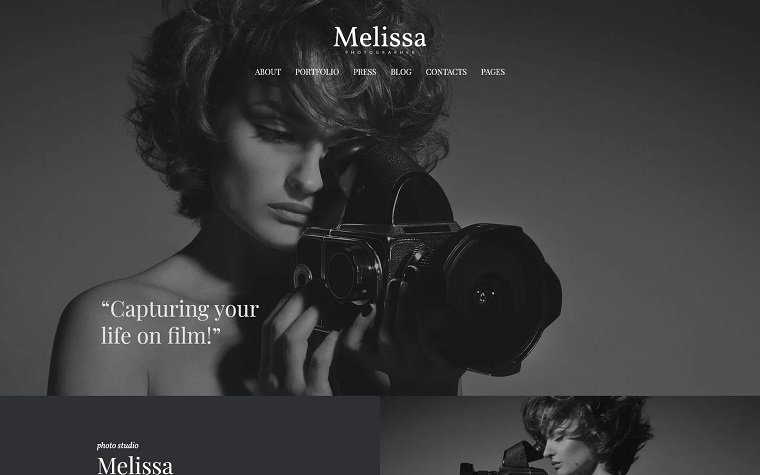 Melissa - Minimal Blogger Template.