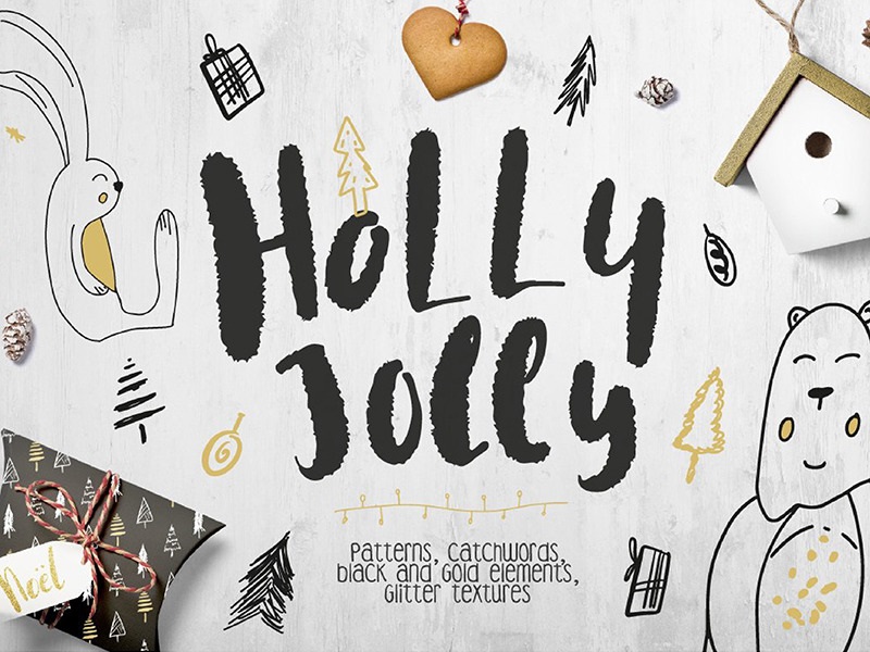Patrón de colección Holly Jolly.