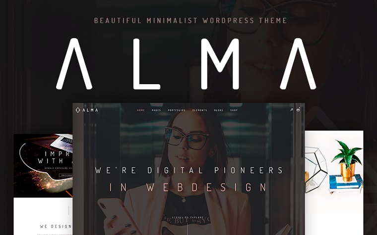 Alma - Tema minimalista de WordPress.