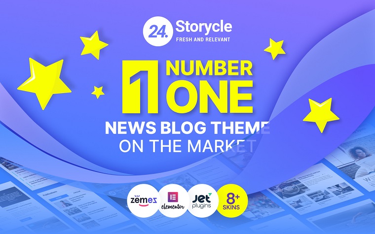24.Storycle - Tema Elementor de WordPress para portal de noticias multipropósito.