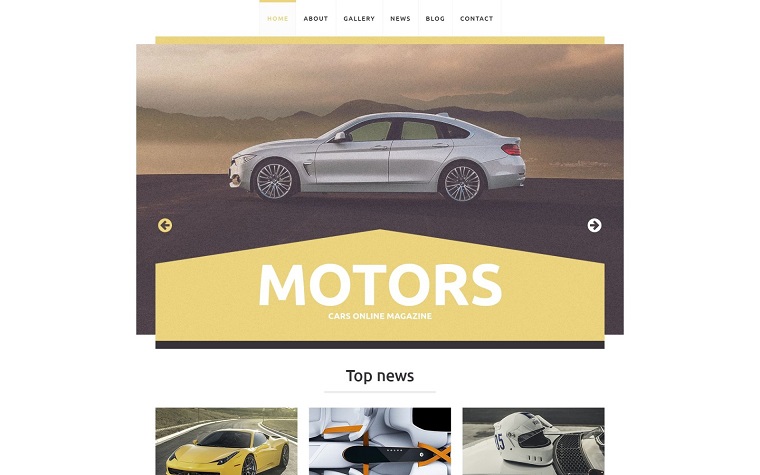 Motors - tema wp gratuito per riviste online di auto.