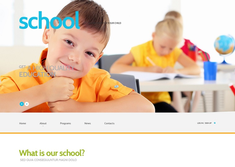 School - tema wordpress gratuito per siti web di istruzione.