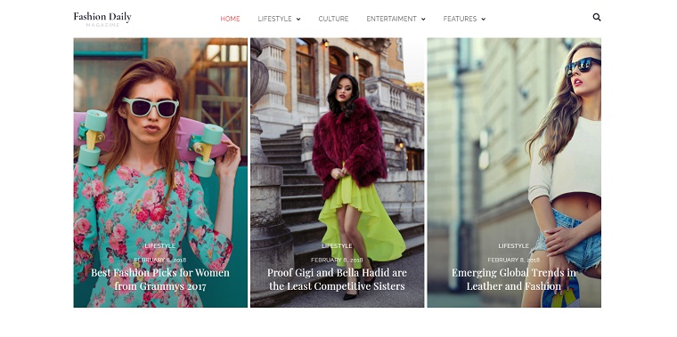 Fashion daily - tema wordpress blog moda.
