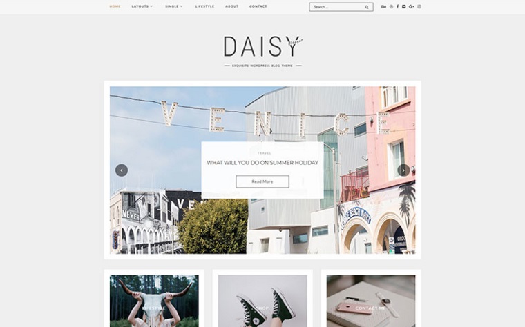 Daisy tema wp veloce per blog.
